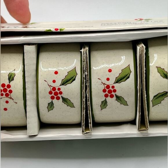 NWT Vintage napkin rings by Studio Nova, 2 sets of 4 - Picture 5 of 7